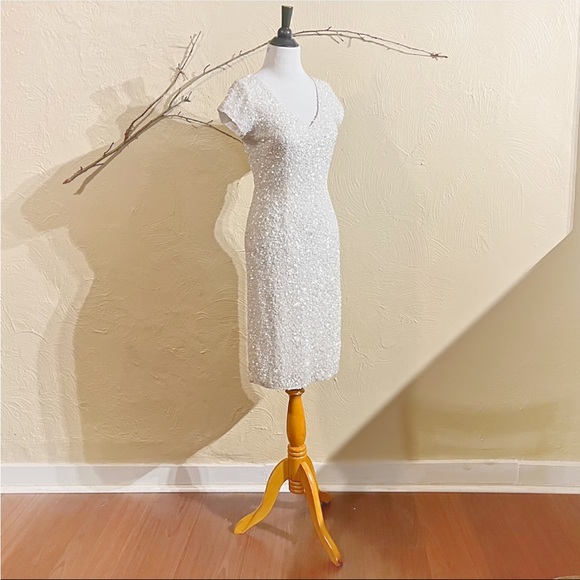 Theia Luxury Gown With Sparkling Crystal and Sequins - Picture 12 of 12